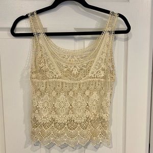 Lace tank top